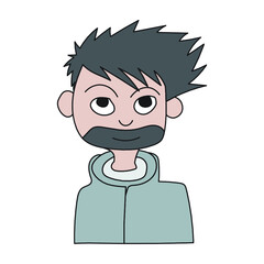 Freehand drawings cartoon men, Character design