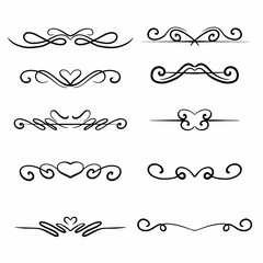 Obraz premium Decorative Ornament Vintage Baroque Decoration Floral Border Style Antique Art Retro