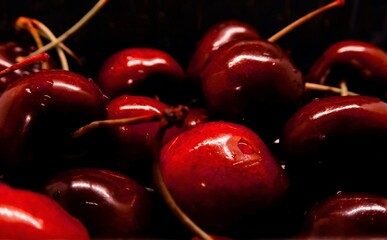 cherries in a bowl