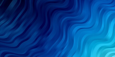 Fototapeta premium Light BLUE vector background with bent lines.