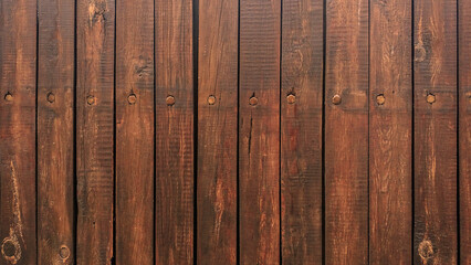 Rustic wood planks background. Vintage brown wood background texture. Old painted wood wall