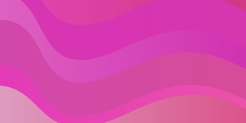 Obraz premium Light Pink vector background with bent lines.