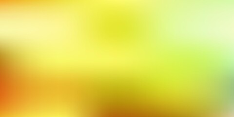 Light green, yellow vector abstract blur drawing.