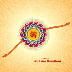 Happy raksha bandhan indian festival celebration card background