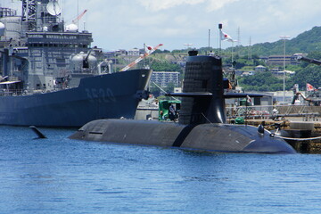 海上自衛隊呉基地の潜水艦