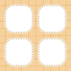 Frame with Scissor for banner, poster, and greeting card