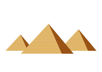 egyptian pyramids landmarks - obrazy, fototapety, plakaty