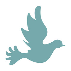 cute dove green silhouette