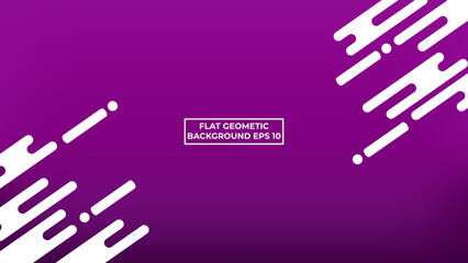 Violet Flat Geometric Background is suitable for flyers, banners, advertisements, posters, and websites. vector illustration 
