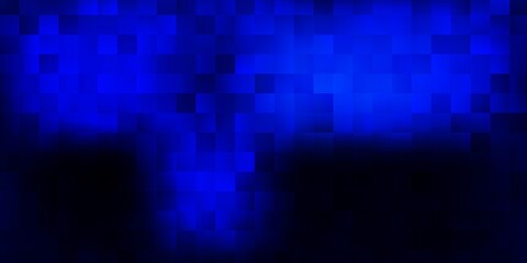Dark blue vector pattern with rectangles.