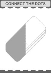 Connect the dots Eraser. Worksheet for kids