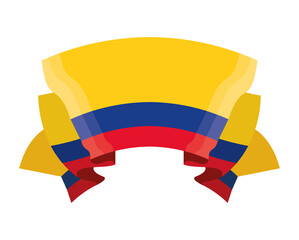 colombian flag folded