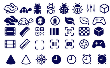 set of icons