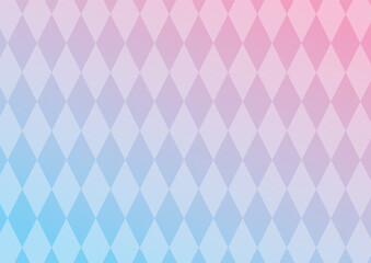 ダイヤ柄のメルヘンチックな背景(淡色)