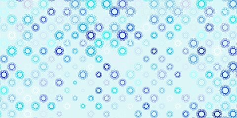Light blue vector texture with disease symbols.
