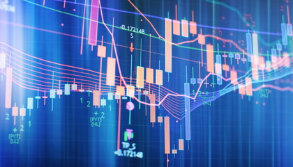 Stock or business market analysis concept. Business financial or stock market background.