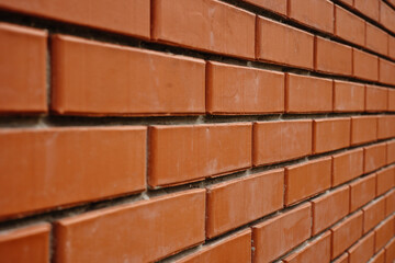 red brick wall, red brick texture