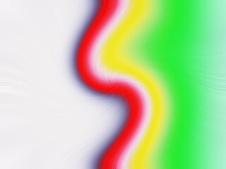 A 3D rendering of a bright colorful abstract wave background