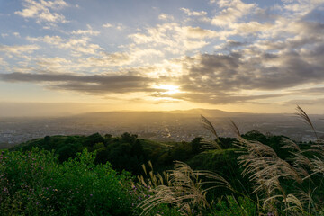 若草山の夕焼け