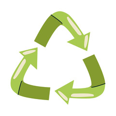 Obraz premium green recycle arrows