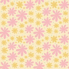 Cute floral pattern.Perfect design for posters, cards, textile, web pages.