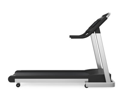 Treadmill isolated on white background