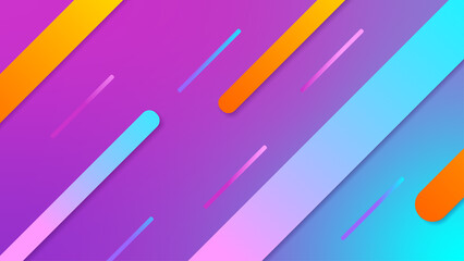 Minimal geometric background. Dynamic bright gradient liquid abstraction shaped composition.