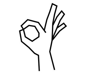 オーケーポースのハンドサイン