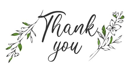 Thank you for your order card design for online buyers illustration vector. vector thank you handwritten inscription. hand drawn lettering. Thank you calligraphy. Thank you card.