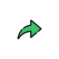 Share icon vector. Arrow icon
