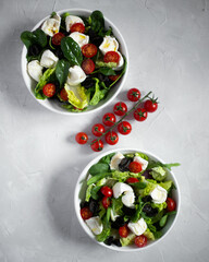 salad with feta cheese and olives