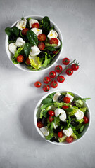 vegetable salad with feta cheese