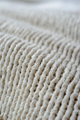 background from natural fabrics. cozy fabrics in pastel and autumn shades with texture and light defocus for the background