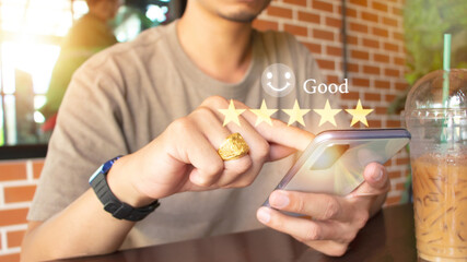 Customers rate their satisfaction with the service 5 stars.