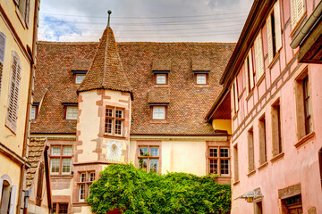 Fototapeta na wymiar Riquewihr, France, HDR Image