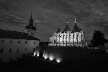 St Barbara's Church in Kutna Hora, Czech Republic - obrazy, fototapety, plakaty