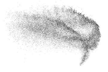 Fototapeta premium Abstract black texture. Dark grainy texture on white background. Dust overlay textured. Grain noise particles. Grunge design elements. Vector illustration, EPS 10.