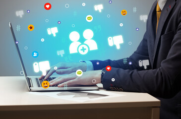 Hand surfing on the social media