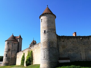 Fototapeta na wymiar Château fort du XIIIème siècle à Blandy-les-Tours en Seine et Marne. France
