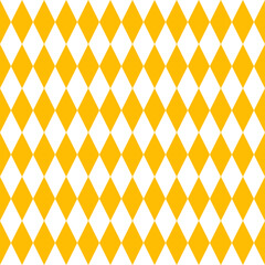 Materiał do szycia White and yellow rhombuses seamless pattern.