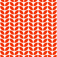 Materiał do szycia Orange aligned petals seamless pattern with white background.