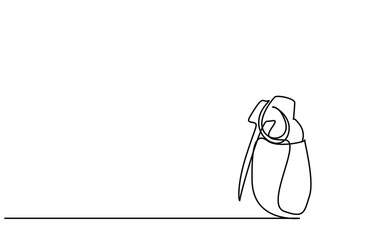 a modern grenade drawing concept