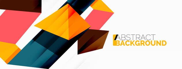 Abstract line and triangle background. Creative geometric abstract backdrop. Business template for wallpaper, banner, background or landing