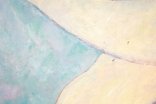 Abstract light background with impasto texture. Photic brushstroke of oil painting close-up. Colorful gentle thick paint texture banner design, template social media creative backdrop, cover, poster.