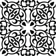 Indian Traditional and Cultural Rangoli, Alpona, Kolam, or Paisley vector line art. Bengal art India. for textile printing, logo, wallpaper
