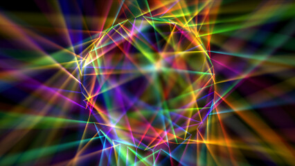 Digitally Generated Disco Laser neon Background