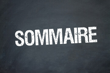 Obraz premium Sommaire