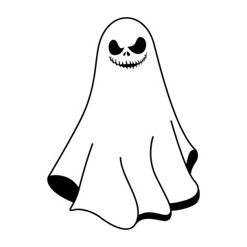 recommend clip art: Cute spooky cartoon coloring page illustration vector. For kids coloring book.