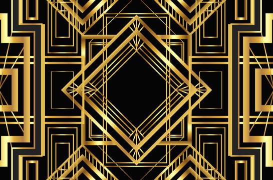 Gradient Art Deco Background