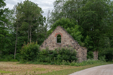 Fototapeta premium ruins of manor in saaremaa, estonia